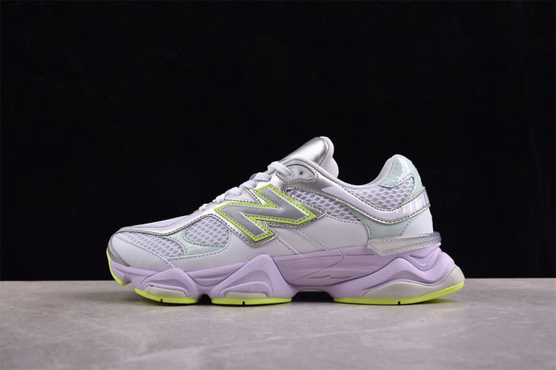 New Balance 9060 White Silver Metalic Taro