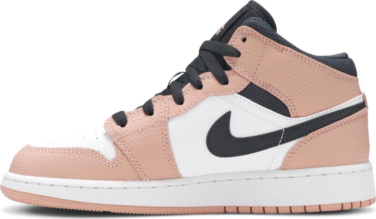 Nike Air Jordan 1 Mid GS 'Pink Quartz'