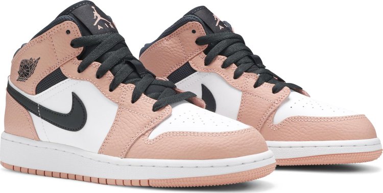 Nike Air Jordan 1 Mid GS 'Pink Quartz'