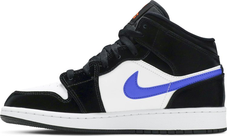 Nike Air Jordan 1 Mid GS 'Black Racer Blue'