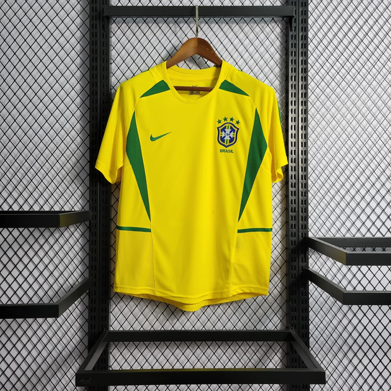 Camisa Seleção Brasileira 2002 Modelo Retrô