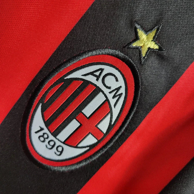 Camisa Retrô AC Milan Home 06/07 - Vermelho+Preto