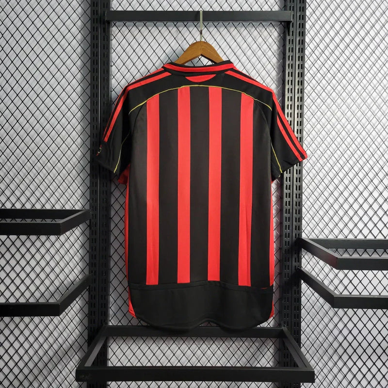 Camisa Retrô AC Milan Home 06/07 - Vermelho+Preto