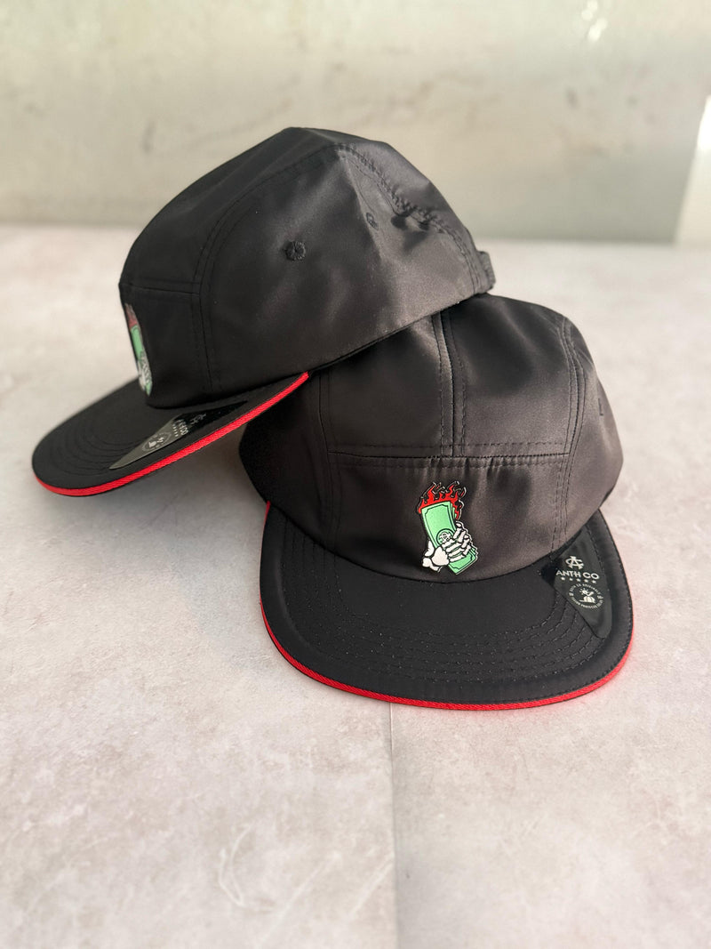 Boné Five Panel Strapback Aba Reta – Money Flame